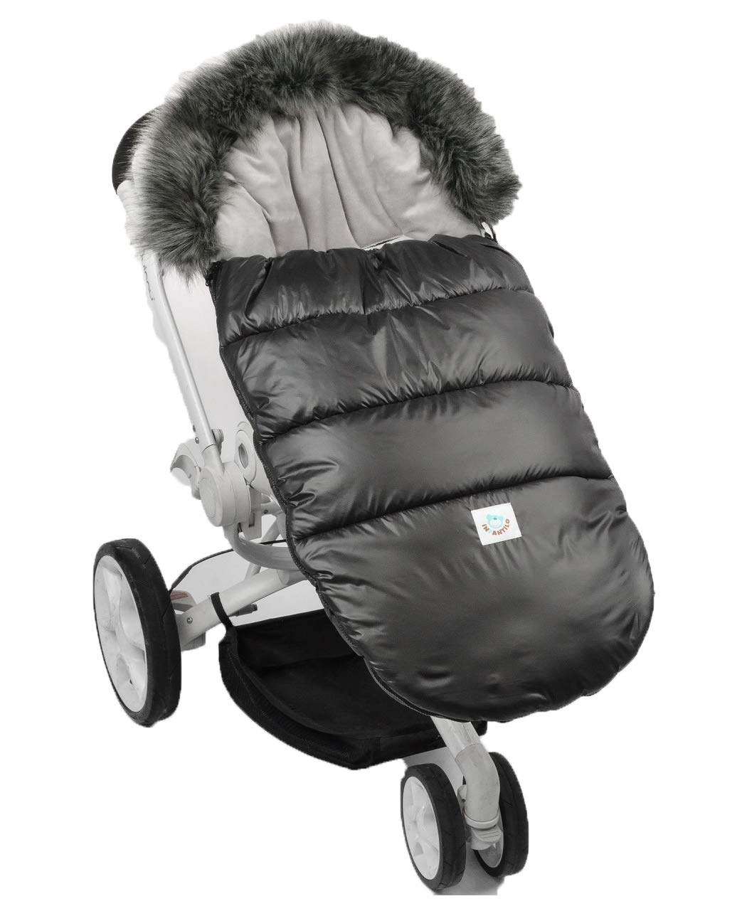 MijaCulture Saco de dormir de invierno universal para cochecito, saco de dormir de calidad prémium F024 (grafito)