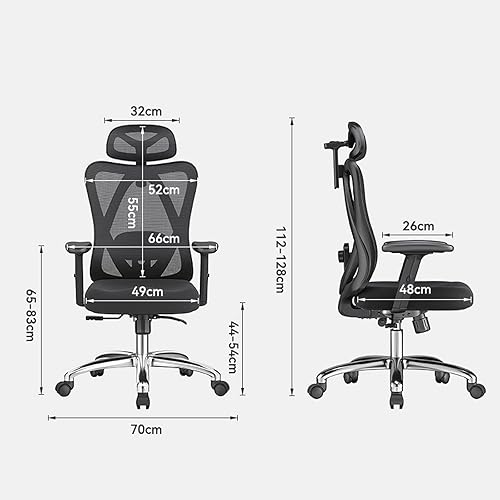 Miniatura 2 de ADIDIE Small Desk Chair Executive Office Chair Lumbar Support Headrest Computer Work Lounge Office Chair Conference Sillas De Oficina Home Supplies
