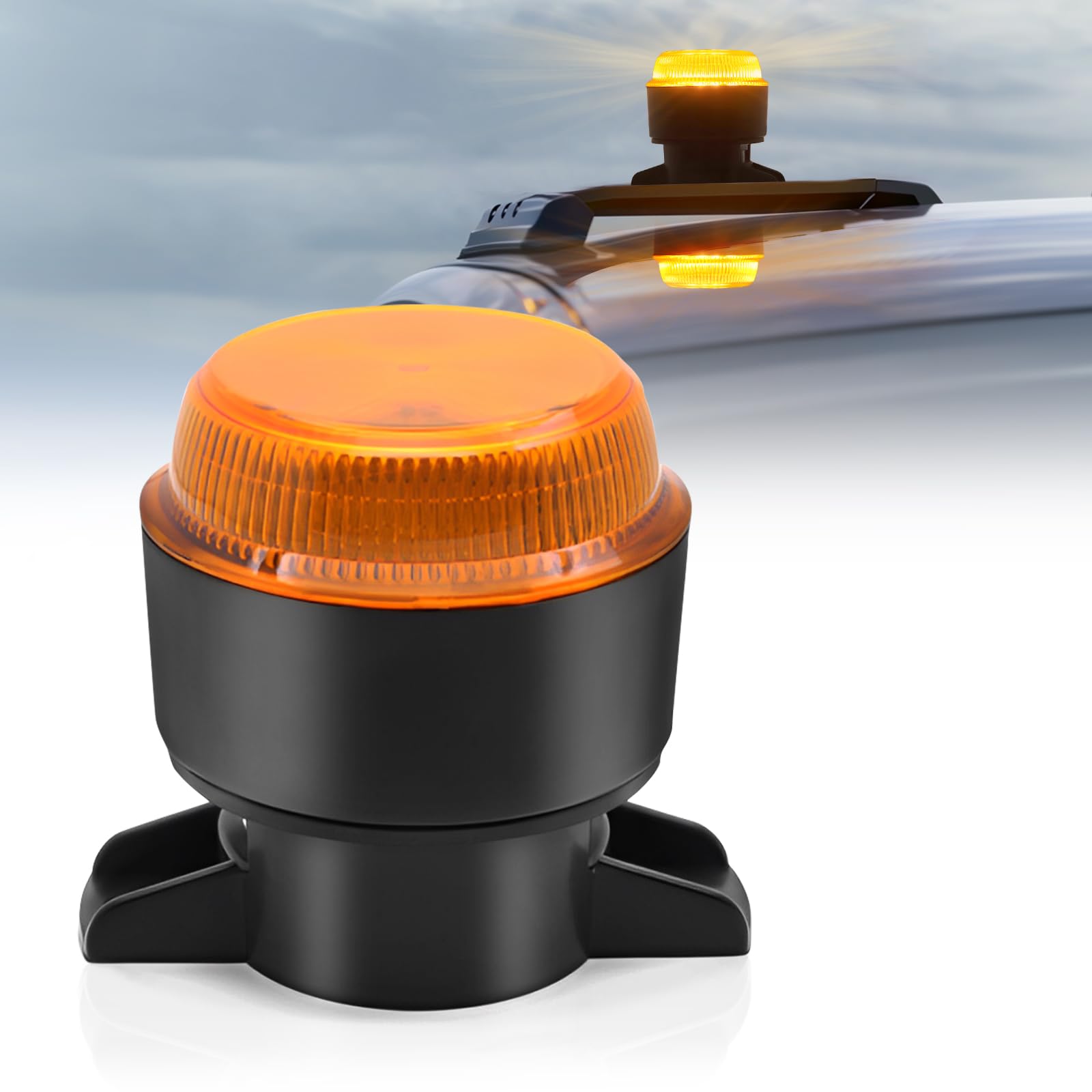 2 Luci Stroboscopiche Emergenza Amber 12V/24V - LED, Impermeabili IP67, 2 Modalità, Per Camion E Trattori - Foto 11