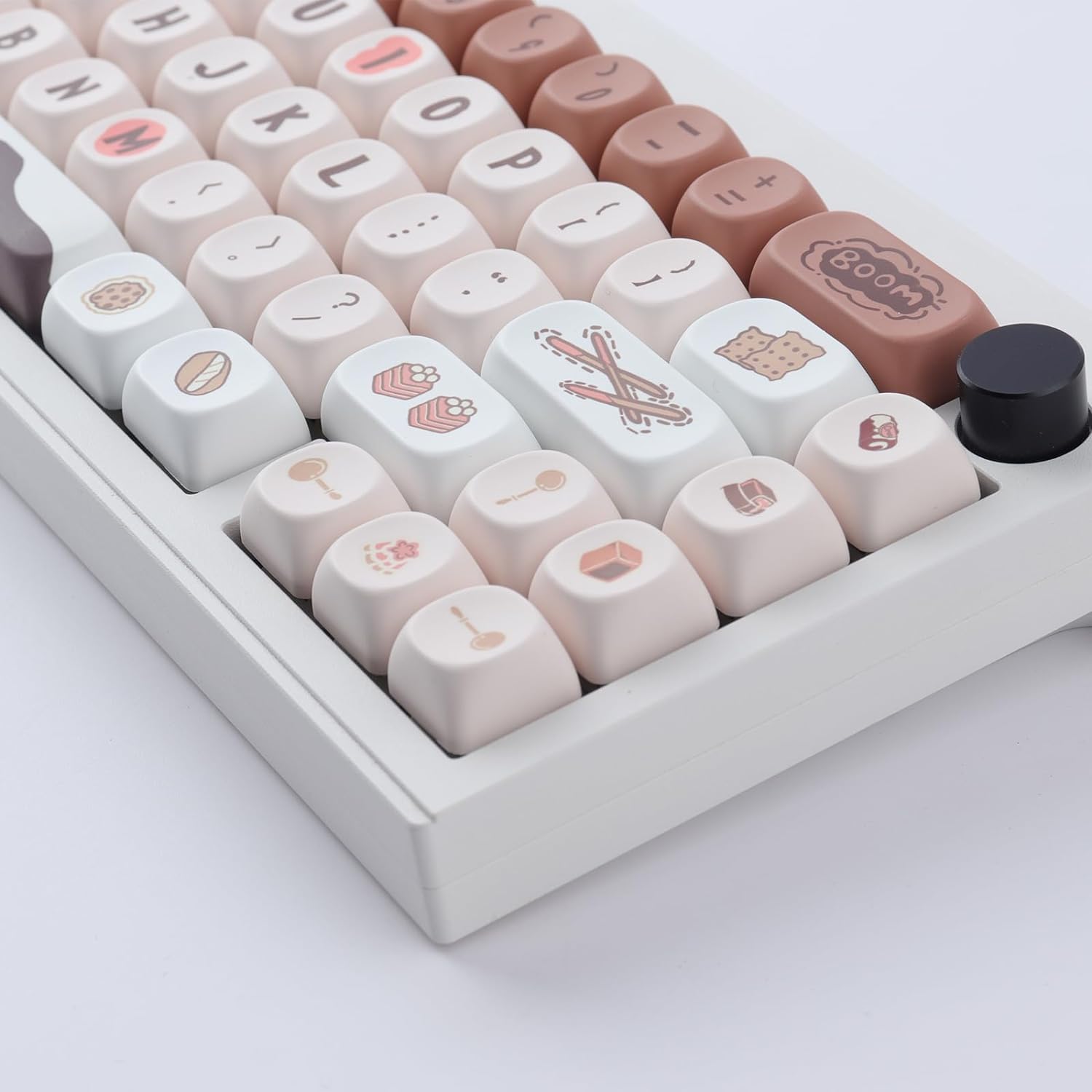 JakeTsai MOA Profile Lot de Touches PBT 60%, 136 Touches Personnalisées par Sublimation ANSI compatibles avec Cherry MX Switch Clavier Mécanique