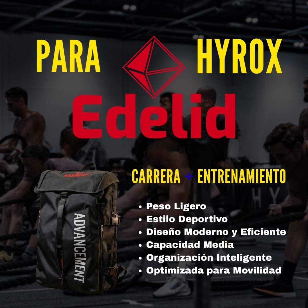 Advancement - mochila hyrox con zapatillero, mochila Deporte, Alta Resistencia, Compartimento Smart, bolsa Gimansio unisex mujer y hombre, versátil para crossfit, gym, padel, futbol, Basquet... - 2