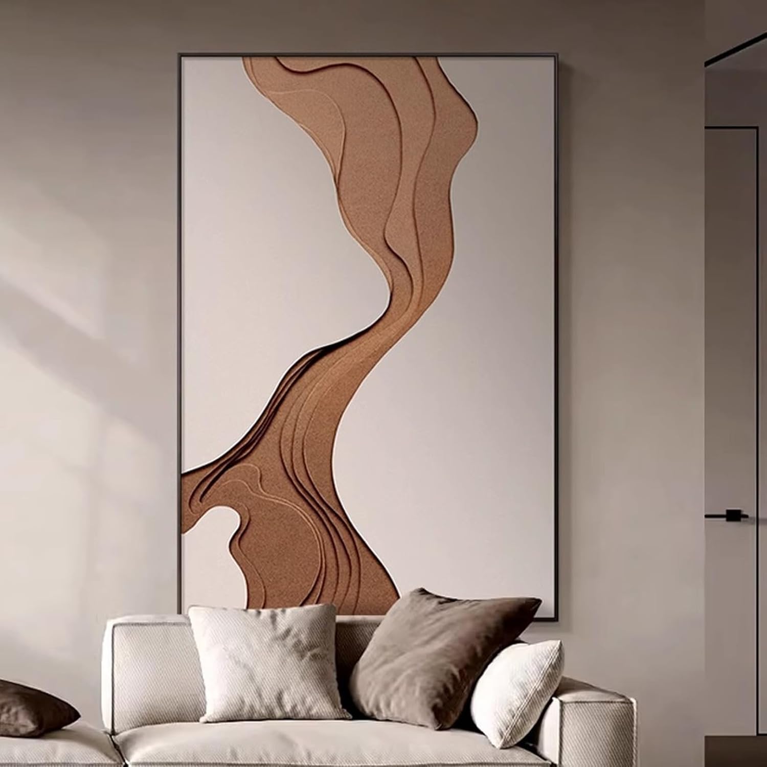 [JUI3N] 壁掛け アートパネル 北欧 フレーム付き キャンバスアート 大型 おしゃれ モダン 風景画 設計12 絵画 インテリ