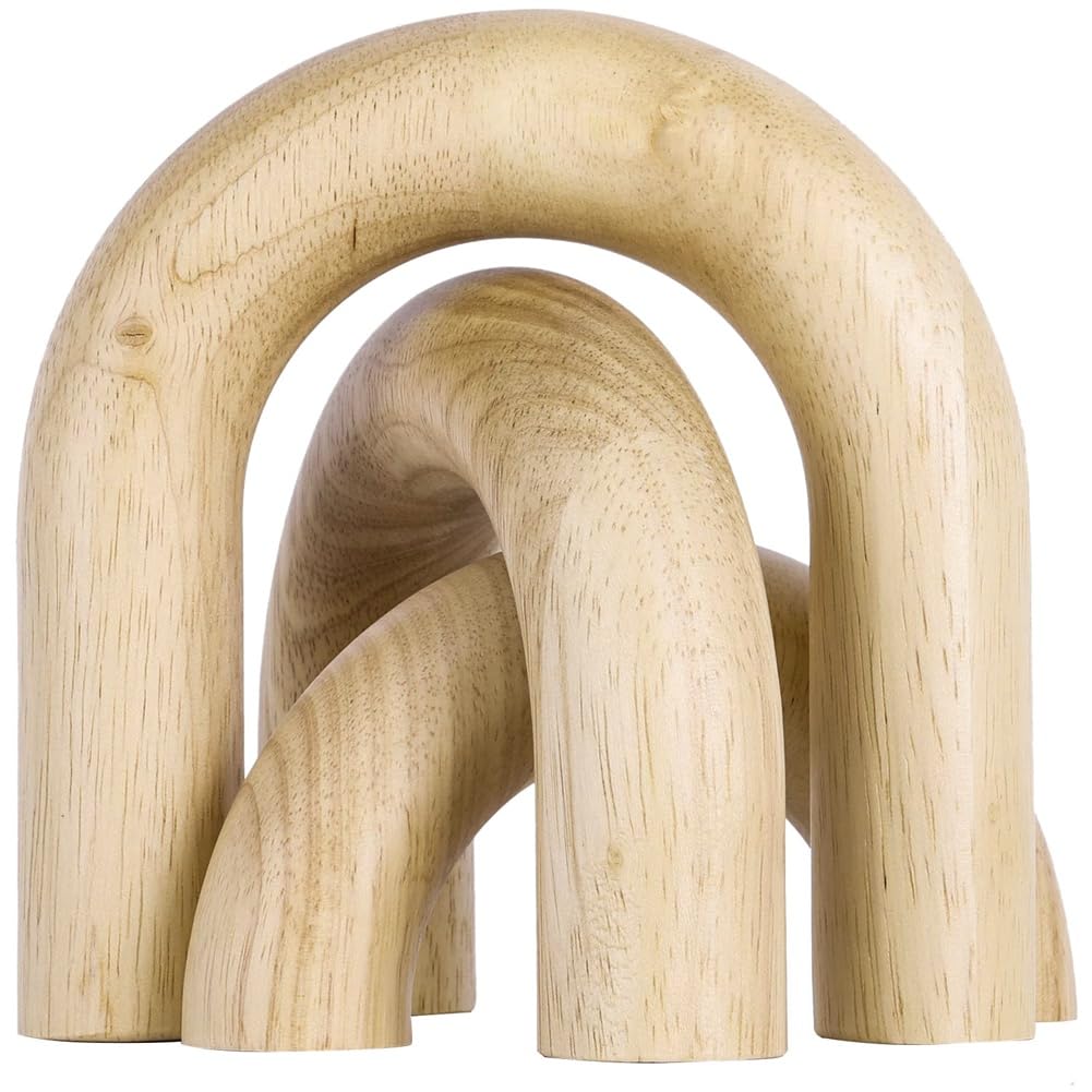 Osmond Grain/Light 1Set Arched Wooden Decorations For Coffee Tables,Bookshelves And Room Wooden Arch Decorations Home Decorations