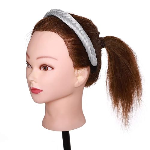 Miniatura 5 de Diadema trenzada de cola de pez ancha con dientes trenzados, accesorios de trenzas trenzadas, accesorios clásicos gruesos de cola de pez trenzada,