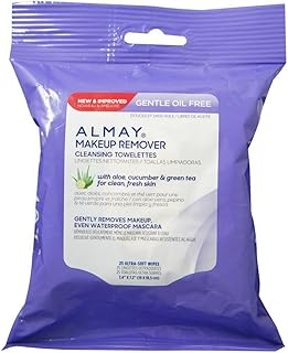 Almay Makeup Remover Cleansing Towelettes, Oil-Free 25 ea (Pack of 2)
