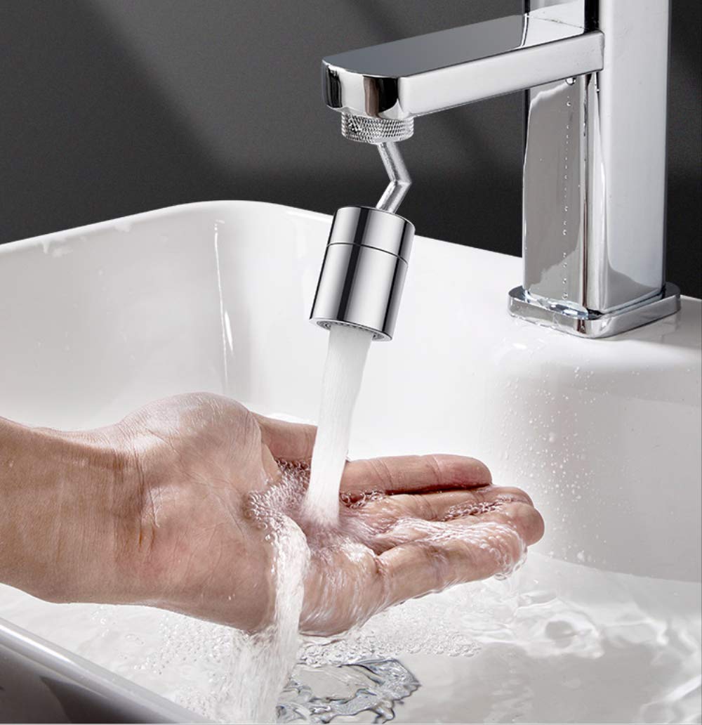 ZYCHSJXA Universal Faucet 720 Degree Rotating Tap Filter Tip Water Bubbler Anti-Splash Economizer Kitchen Supplies A