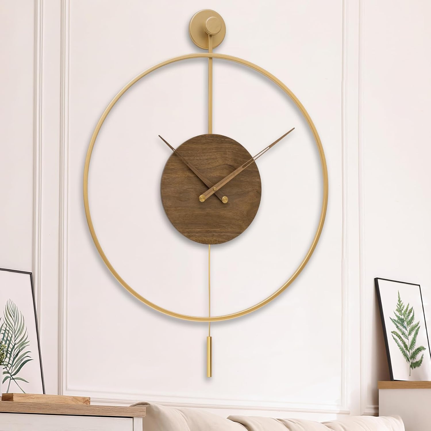 Large Modern Wall Clock,Wall Clocks for Living Room Decor