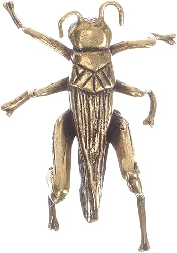 Miniatura 9 de Grillo de latón Saltamontes de latón decoración de grillo de metal, esculturas artísticas coleccionables, decoración del hogar, decoración de