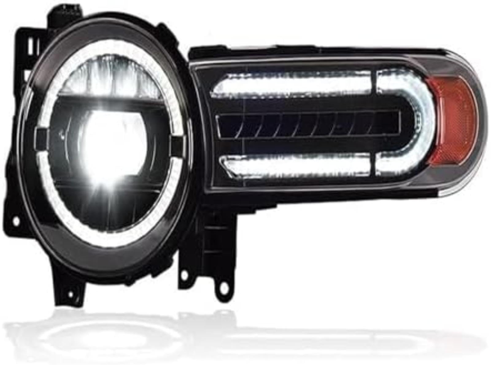 Dla TOYOTA, dla Fj, dla Cruiser 2007-2020 Montaż reflektorów Światła do jazdy dziennej Streamer Włącz przednie lampy Reflektor Sygnał świetlny Lampka kontrolna lusterka bocznego Lampka
