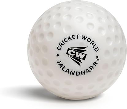 CW Superior Export Quality Field Hockey White Dimple Turf Ball for Practice and Match Pack of 12