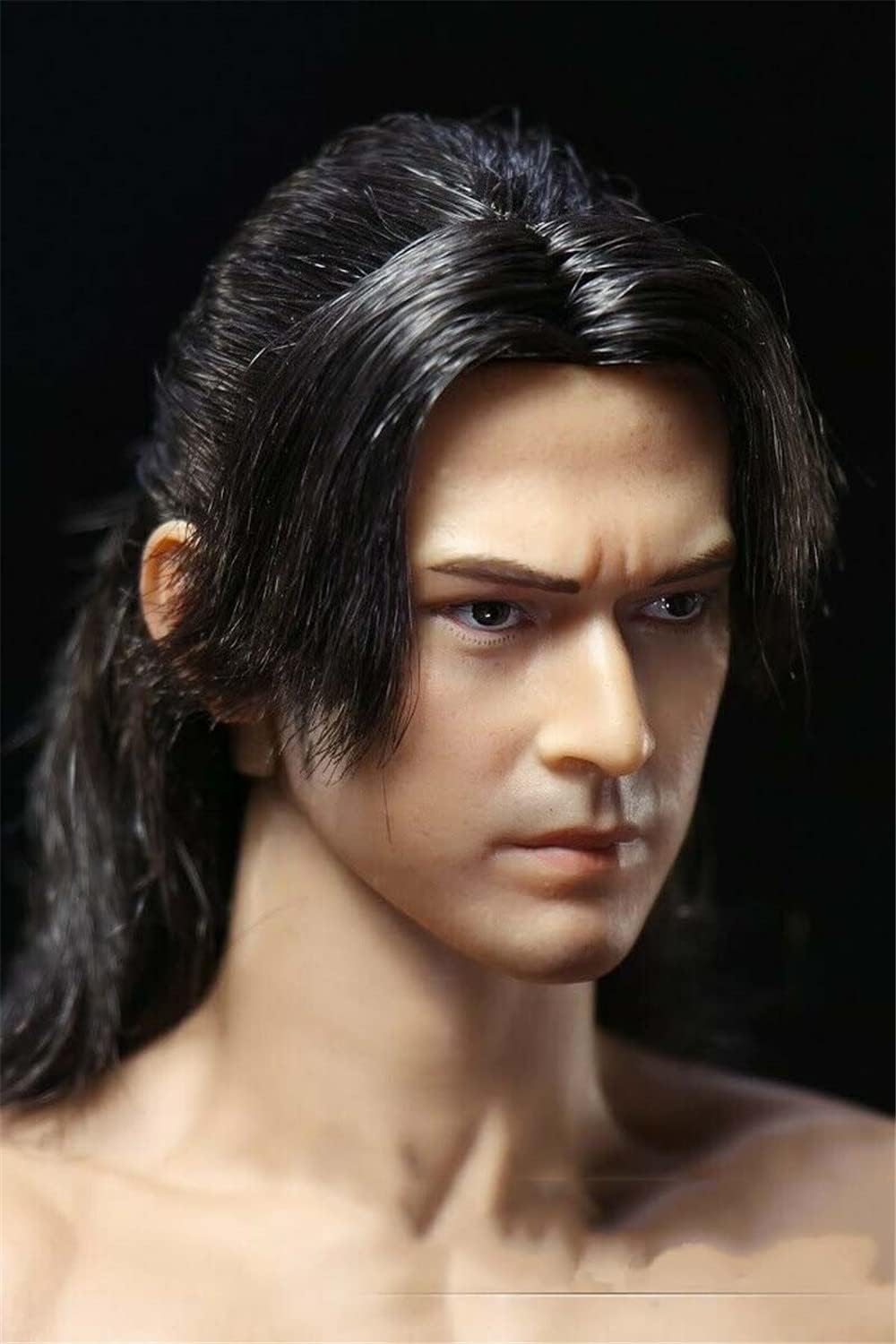 1/6 Scale Male Head Sculpt, Asian Male Soldier Head Carved for 12'' Action Figure Body Collection (beardless Version)