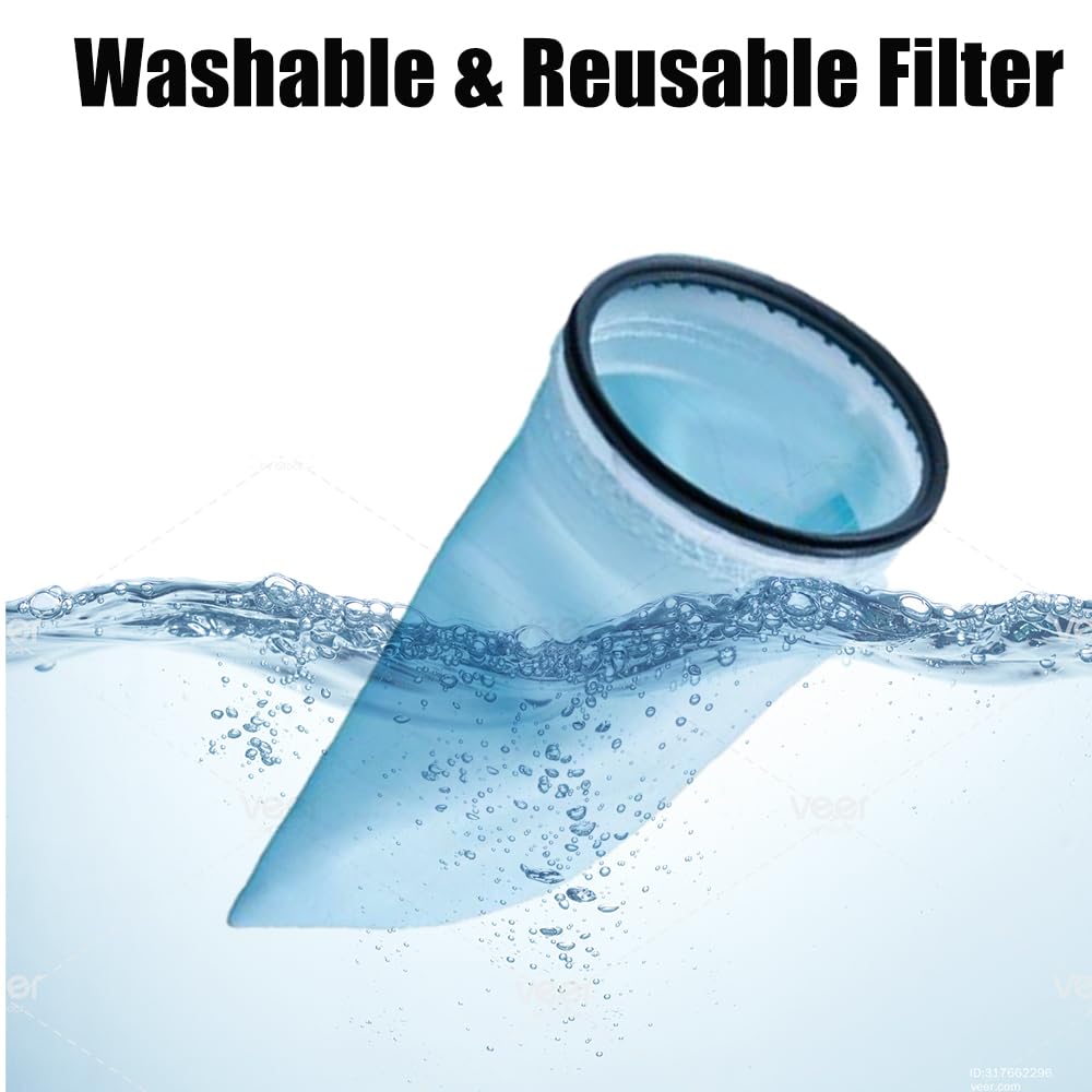 Sac Filtre Lavable Pour Aspirateur Makita 18V - Compatible DCL180, DCL281, CL001G, XLC03, Etc. - 8