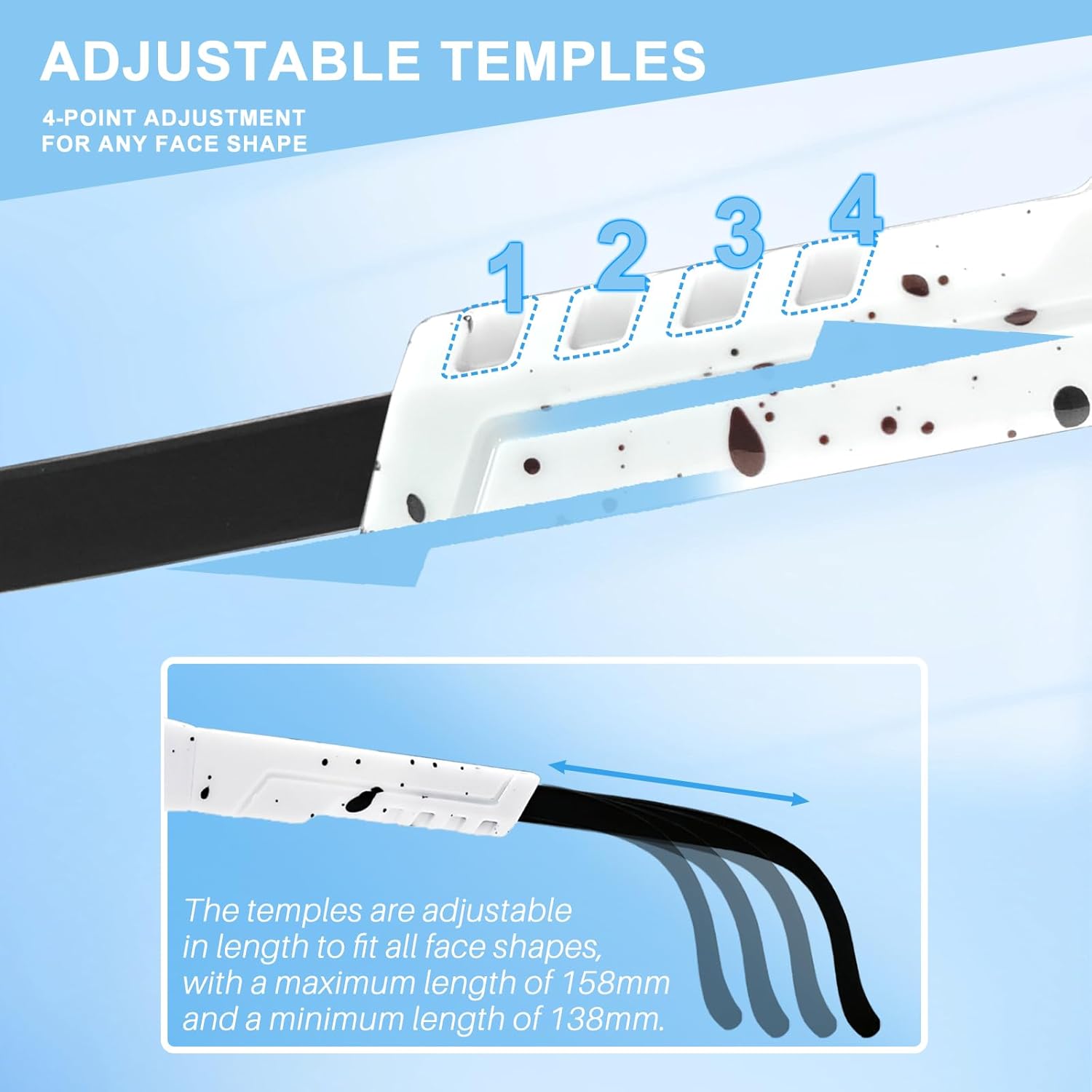 Cycling Glasses for Youth Women & Men, Baseball Sunglasses UV400 Lens - Ideal for Hiking, Running, Fishing, Skiing - Image 4