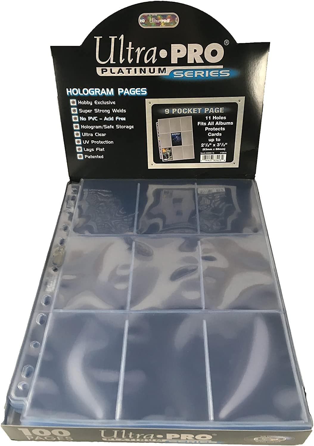 UltraPro Storage 9 Pocket Pages Platinum Series (50)