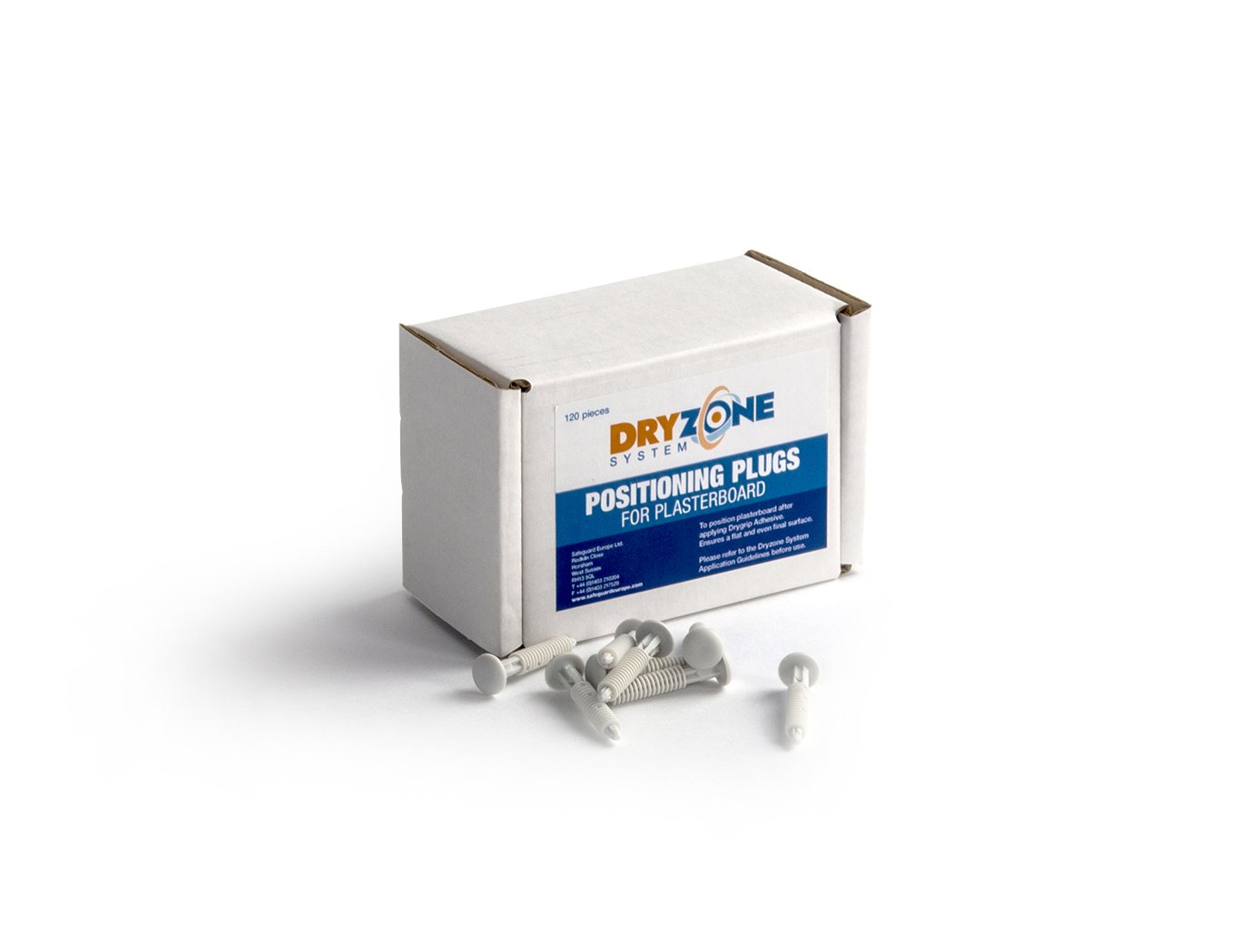 Dryzone System - Plasterboard Positioning Plugs 40mm, Grey - Image 2