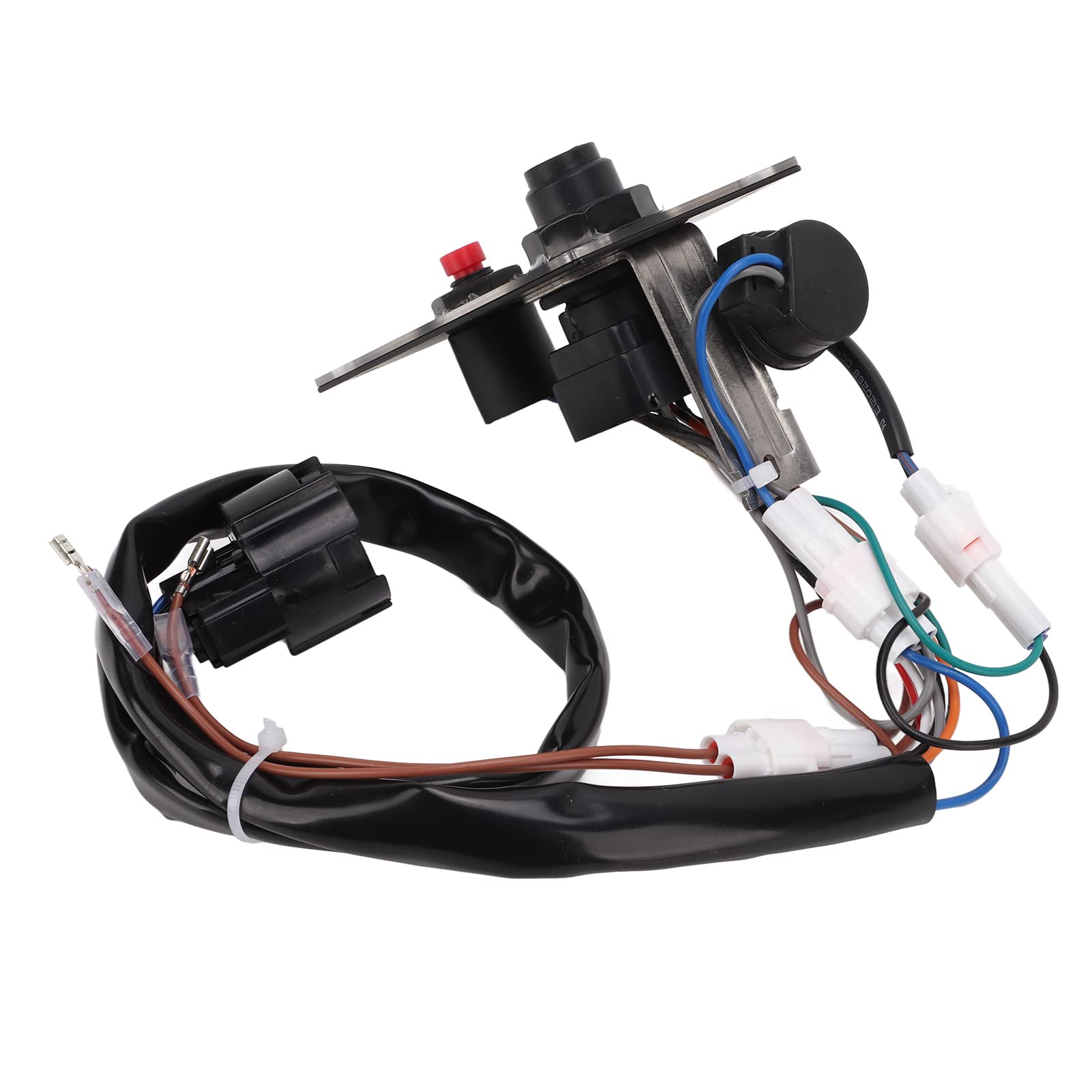 Keenso Panneau d'allumage de moteur hors-bord marin PC ABS métal clé unique verticale 12 V remplacement pour 37100 96J24 37100 96J14 pour double commande verticale du moteur hors-bord