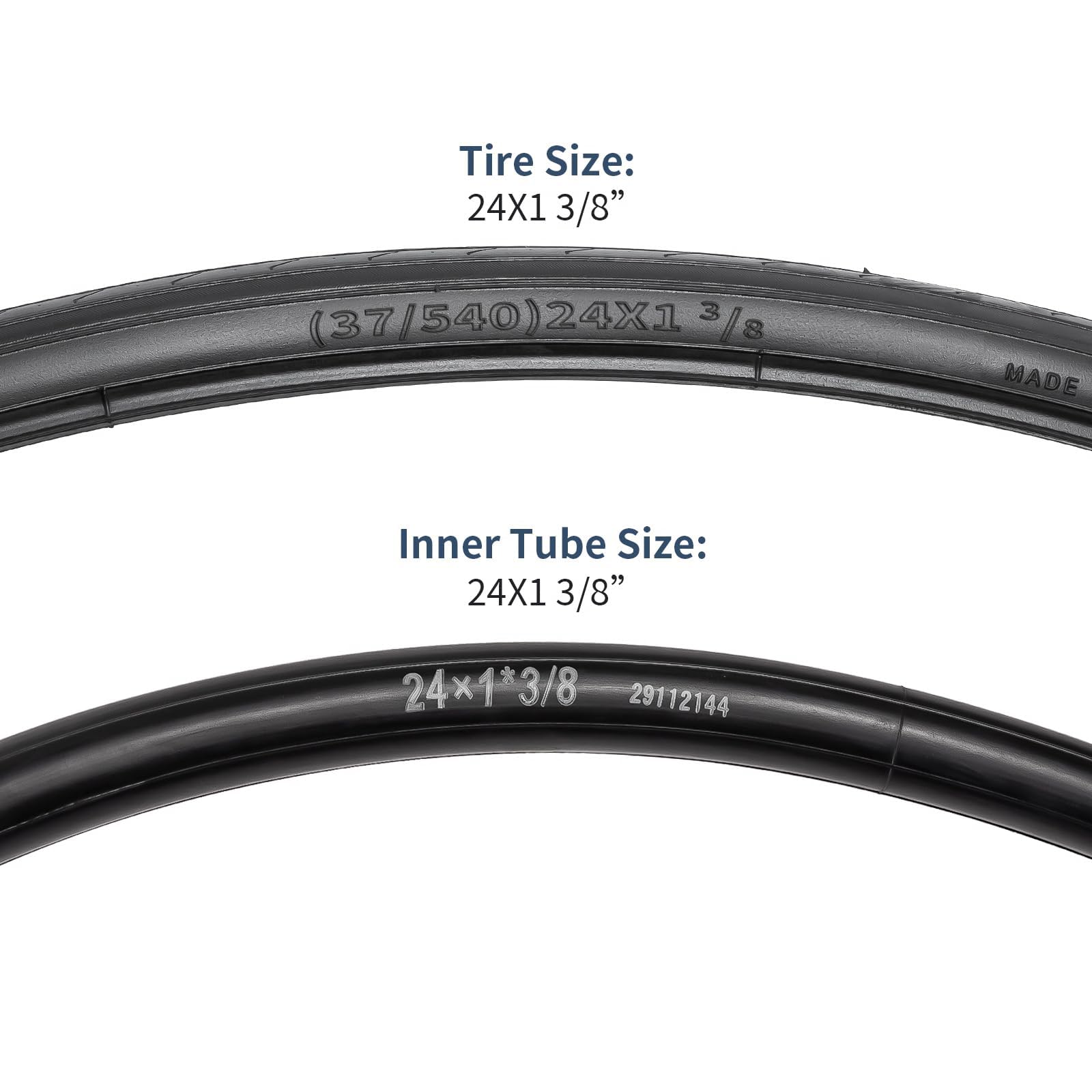 Amazon | YunSCM 2本セット,24 1 3/8 タイヤ,24x1 3/8 37-540 自転車