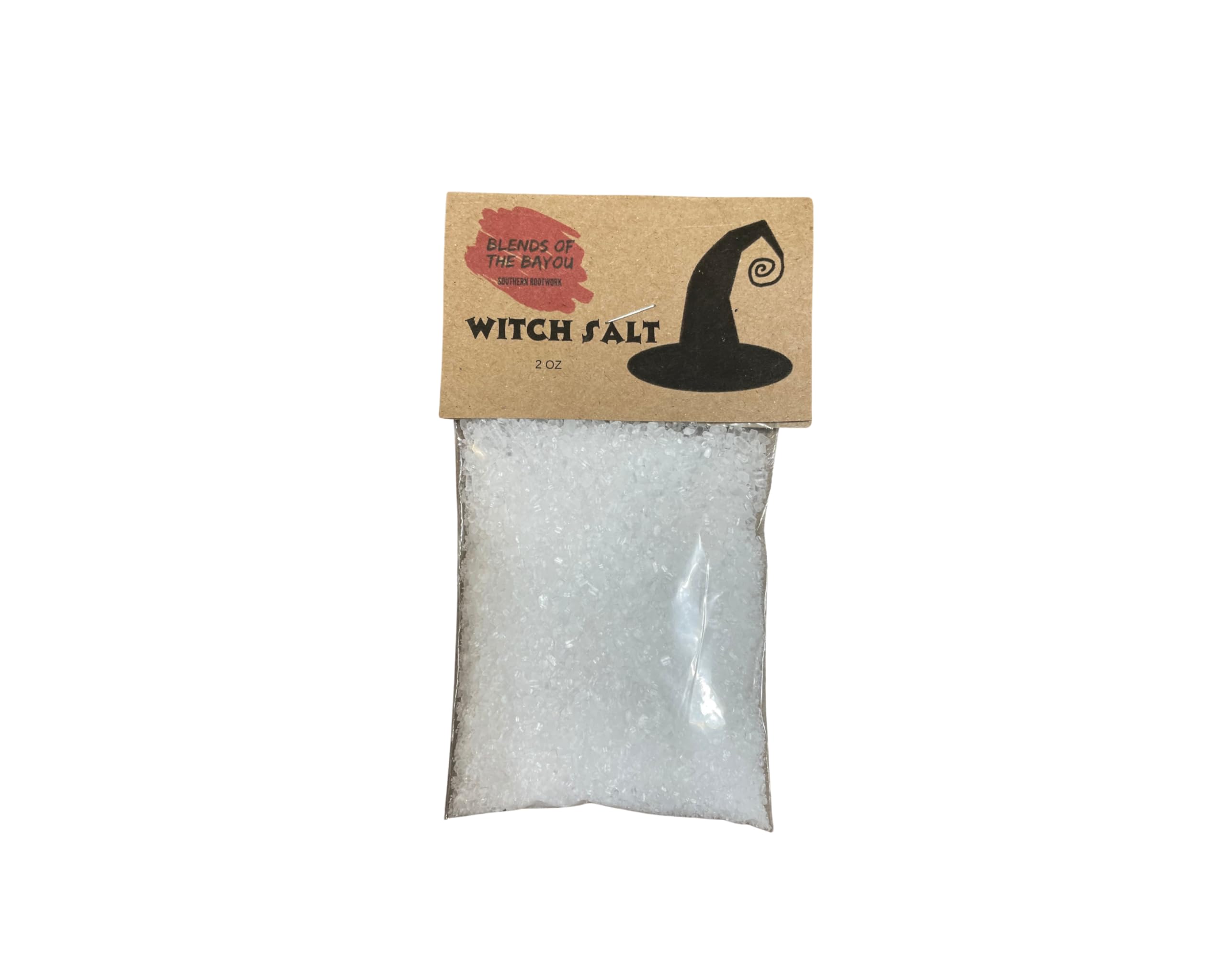 Blends of the Bayou Witch Salt 2 Ounces for Casting Circle, Purification, Rituals and Spells, Natural Rock Salt