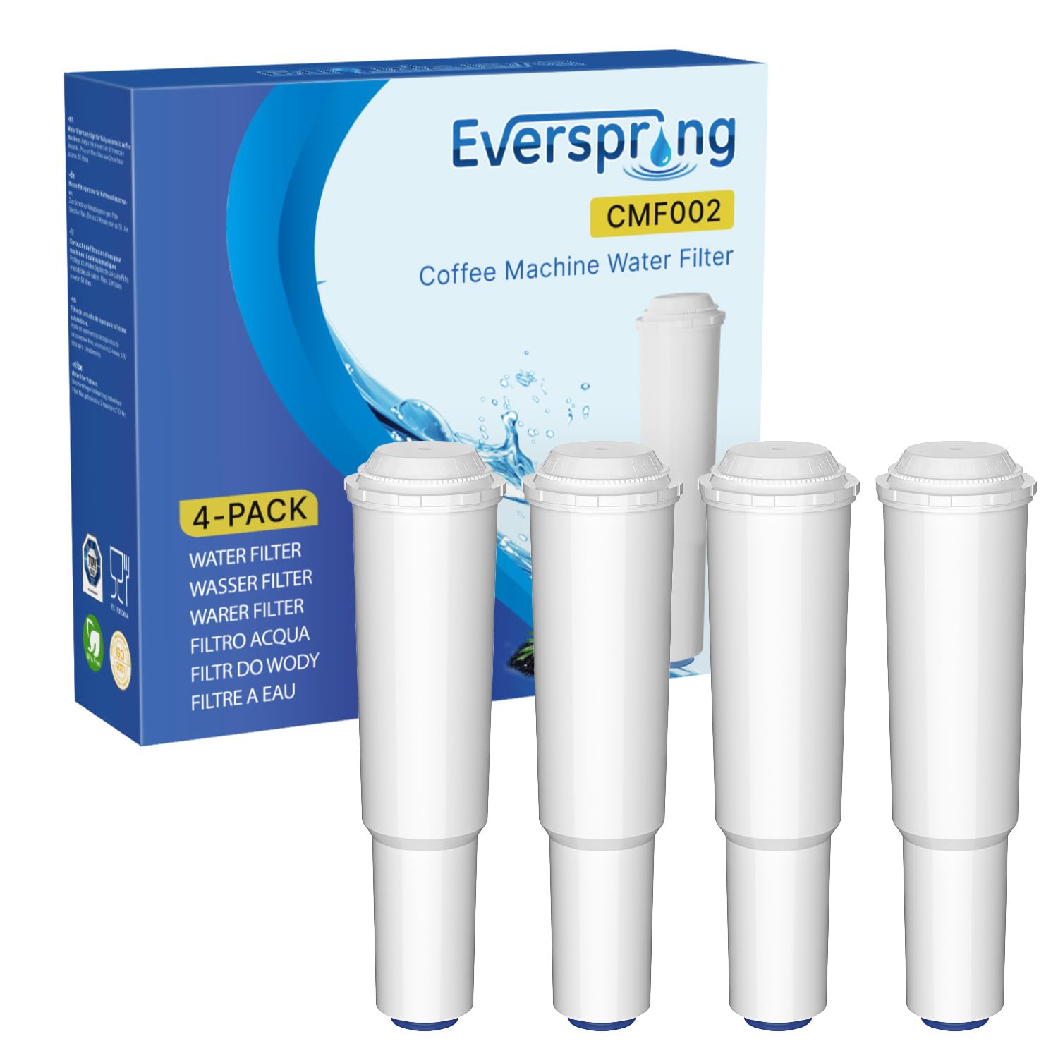EVERSPRING Kaffeefilter Kompatibel mit 60209 68739 62911, einschließlich verschiedener Modelle von 4 Stück (Rechnung verfügbar)