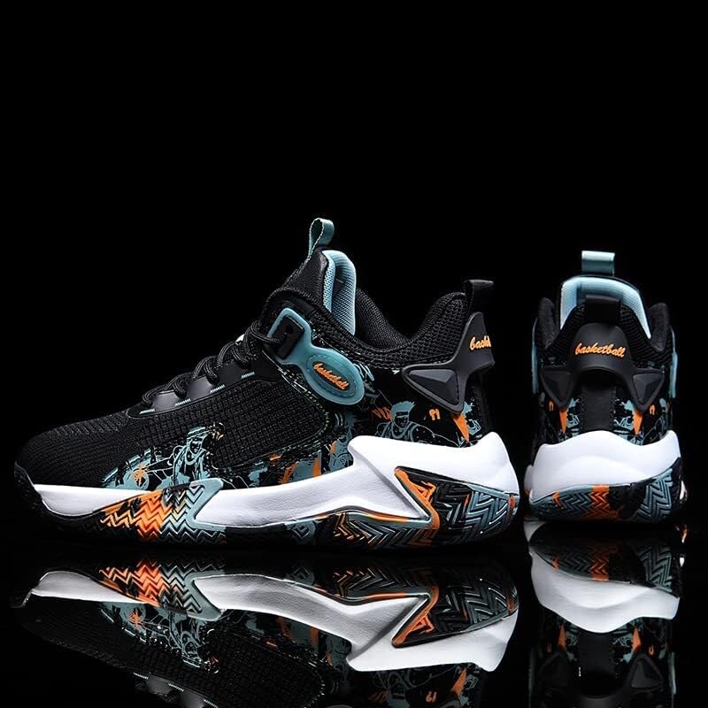 Zapatos de baloncesto transpirables con absorción de golpes y suela antideslizante para hombre 6
