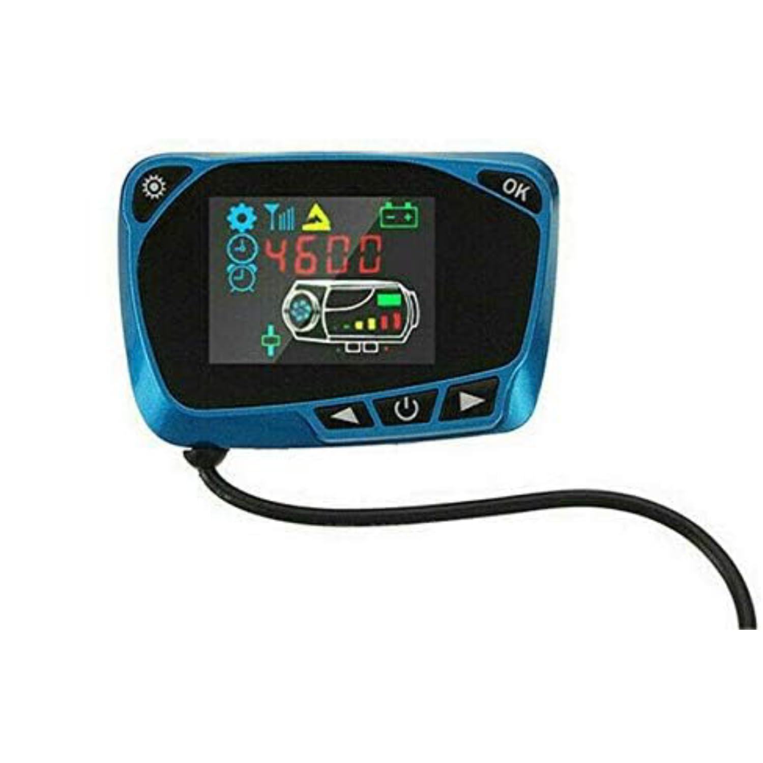 MASO 12V/24V Air Parking Heater Remote Controller + LCD Switch（Bule）