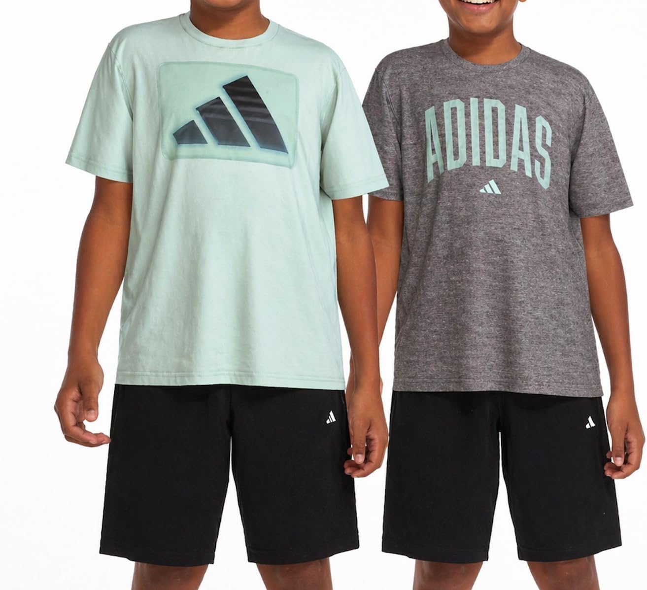 adidas Youth Boy's 2 Pack Short Sleeve T-Shirts