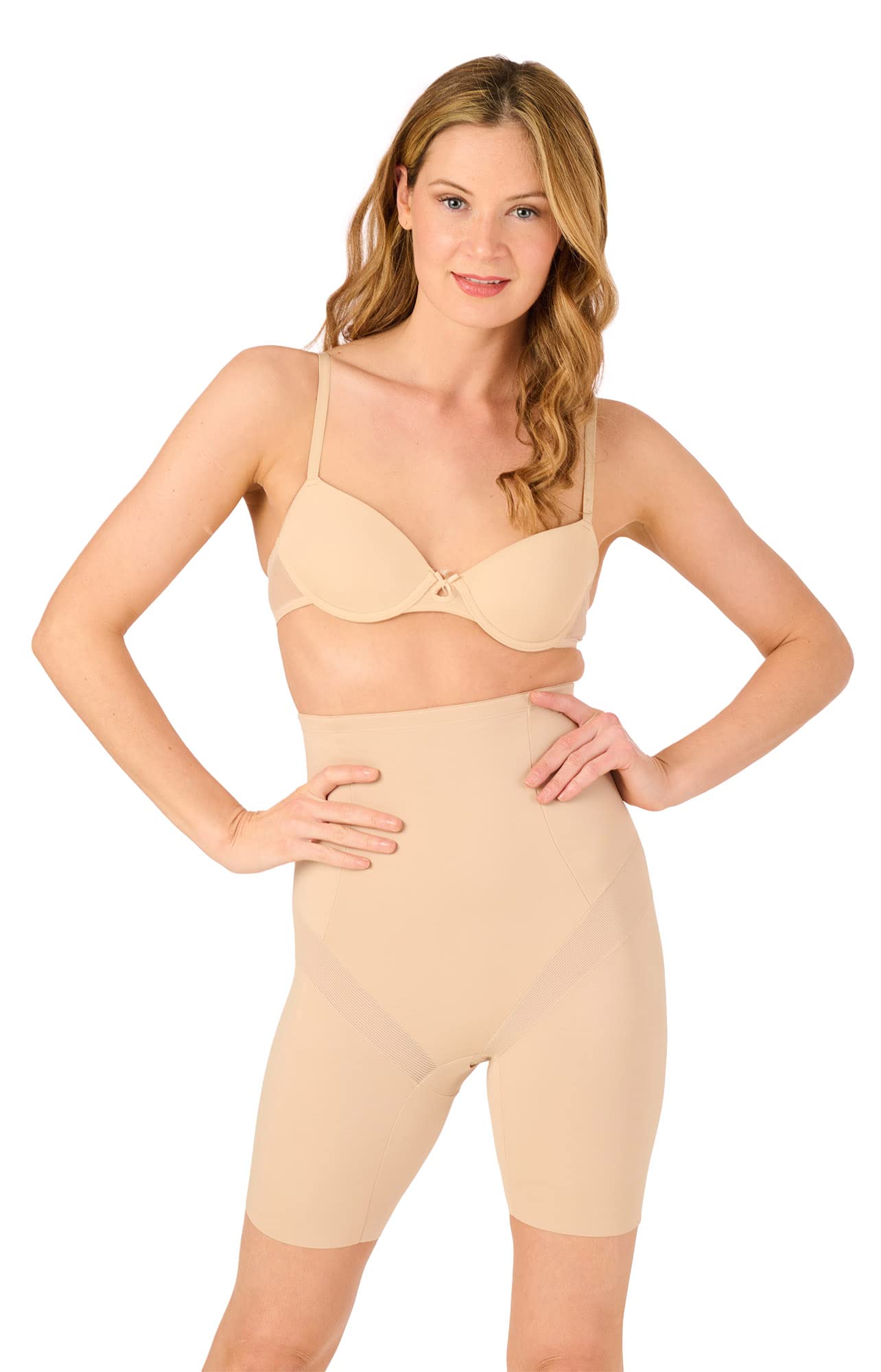 MiraclesuitShapewear 2409 Women's Nude Solid Colour High Waist Long Leg Brief