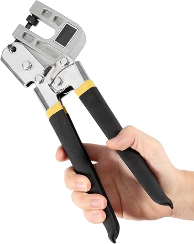 Miniatura 5 de JEUIHAU Paquete de 2 alicates para crimpadora de pernos de 10 pulgadas, herramienta de fijación de pinzas de quilla de una sola mano, para proyectos