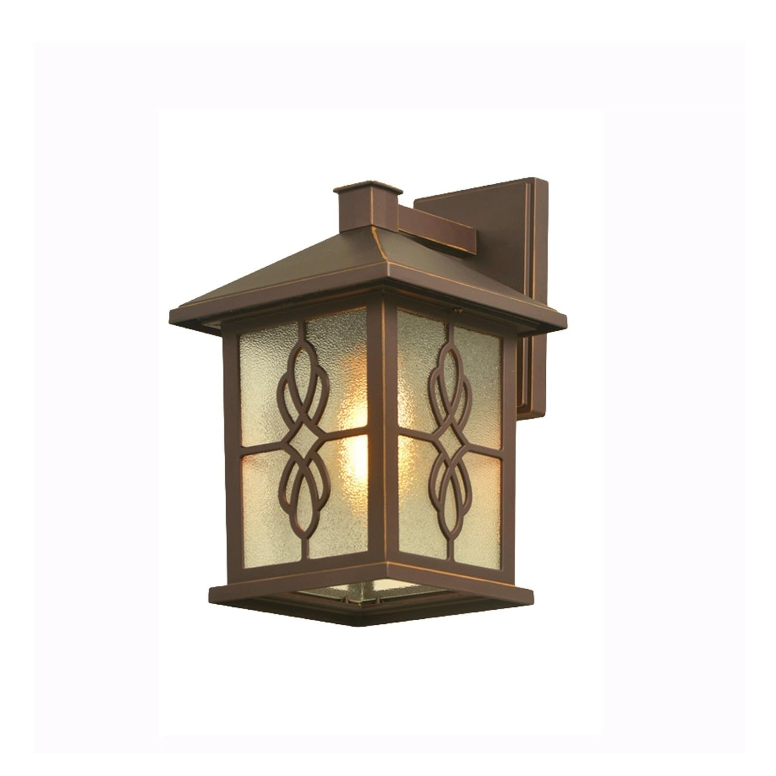 OZBMA Vintage Bronze Outdoor Wall Sconce, Frosted Glass Exterior Lantern, Hardwired Waterproof Aluminum Lamp for Porch Patio Garden Garage Entryway Yard Balcony Gate Cottage
