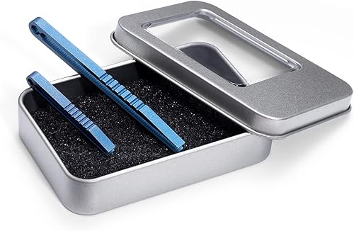 Miniatura 5 de OOULORE Titanium Alloy Tweezers 2pcs Portable Mini Tweezers Titanium EDC Tweezers Survival Tweezers Camping Outdoor Gadget Travel Mini Tool (Bronze)