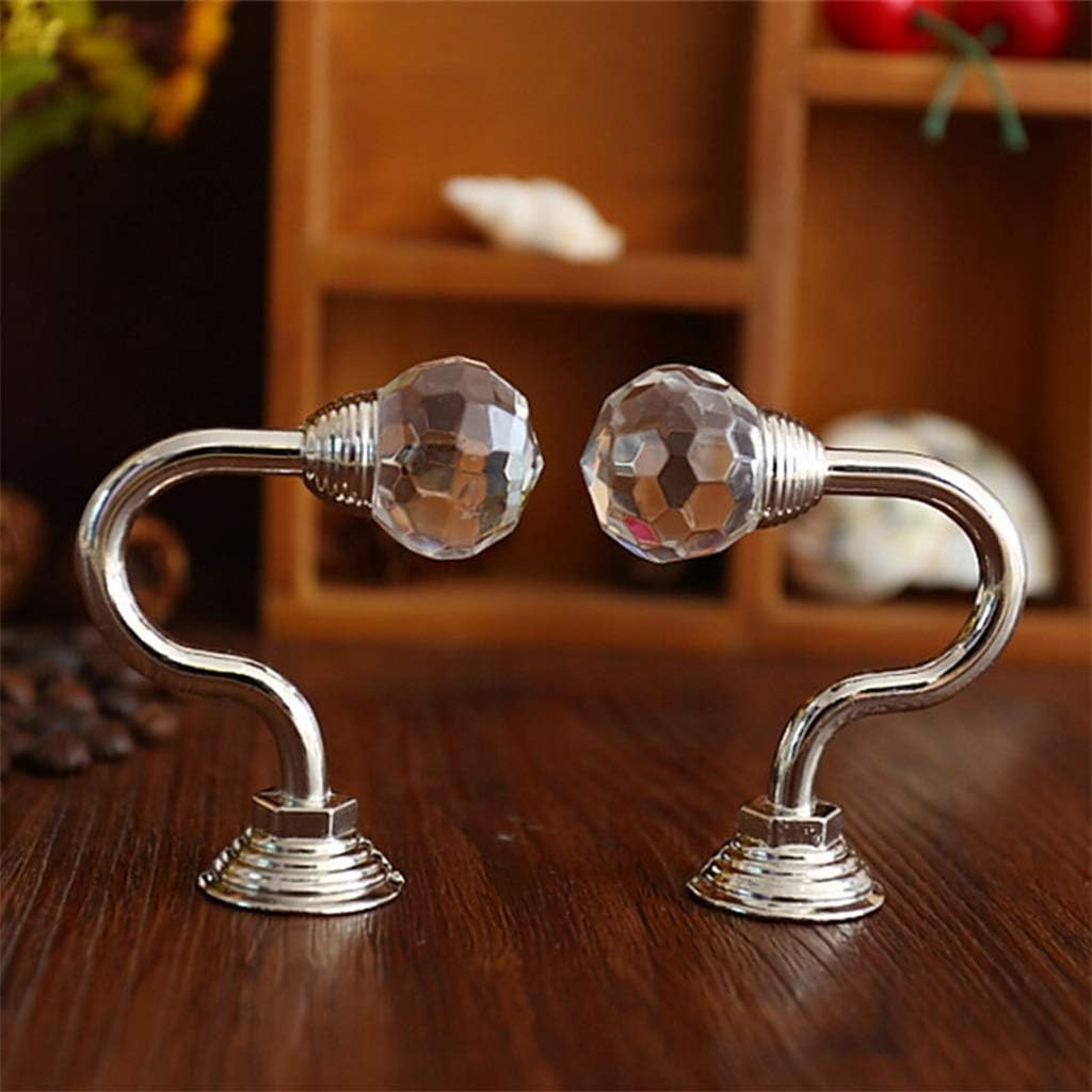 U Shaped Window Hanging Hold Curtain Holder Crystal Ball Vintage Hooks 2pcs Large Wall Mounted Hanger