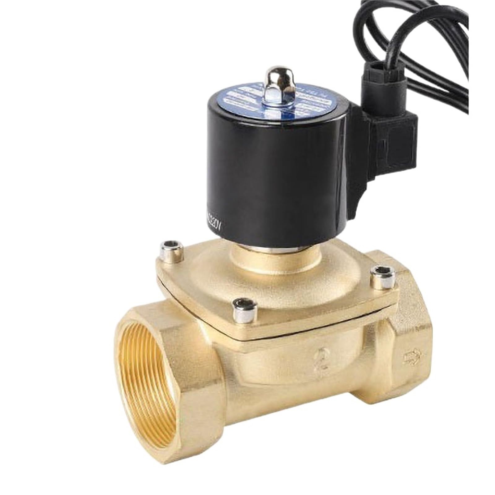 Uyqukggpsn 2 1Pcs " Waterproof Brass Solenoid Valve Normally Closed Fountain Solenoid Valves For Underwater220v 110V 4V 12V 4V