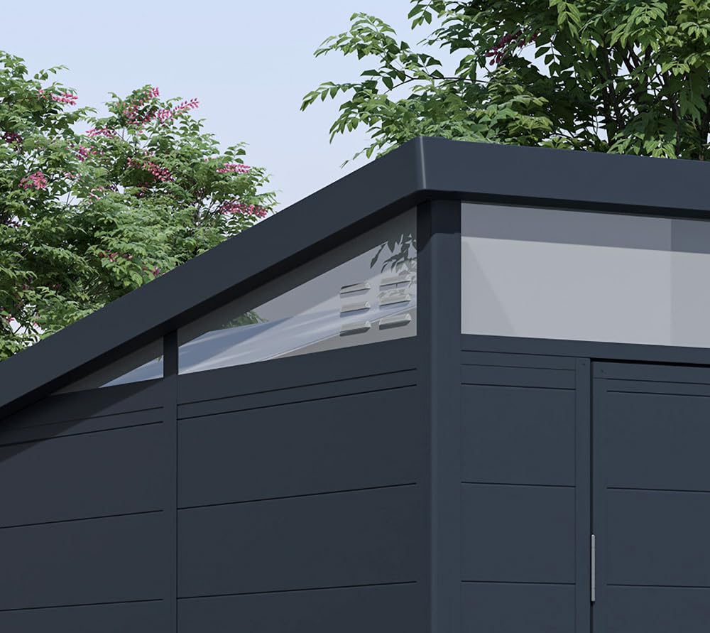 WESTMANN Gerätehaus Topia M 190x192x215 cm Anthrazit Kunststoff Gartenhaus