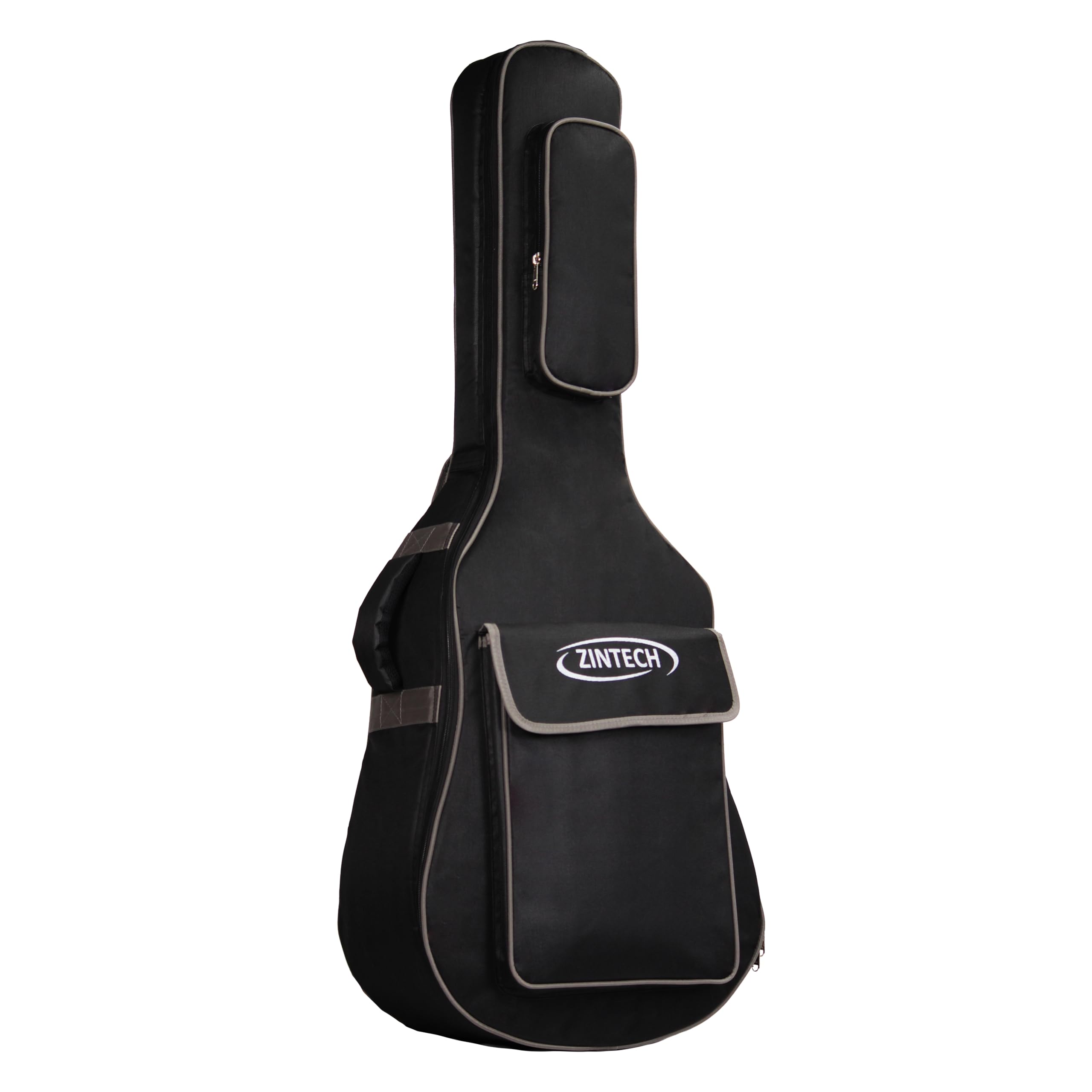 Guitar Bag, 36 Inch, Black | Nylon, 8mm Padded, Adjustable Backpack Straps, Waterproof, Front Accessory Pocket-image-20