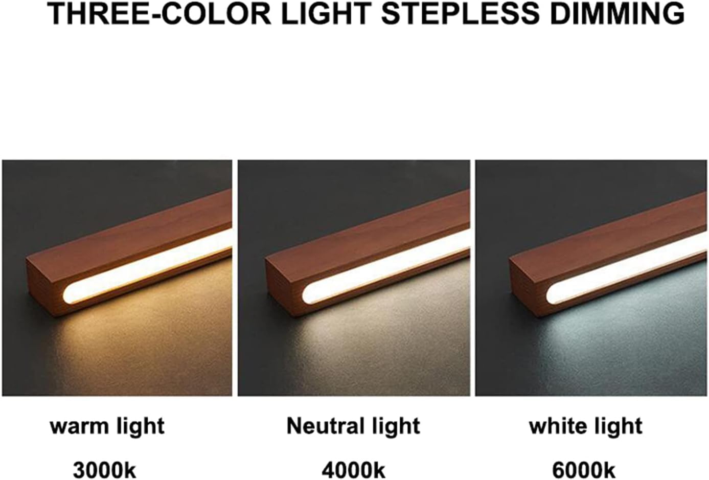 Drewniana Lampa Wisząca Typu Linear, Lampki Do Jadalni, Nowoczesna Lampa Sufitowa Led Z Funkcją ściemniania, Do Jadalni, Kuchni, Wyspy, Salonu, Baru, Walnut, 80cm