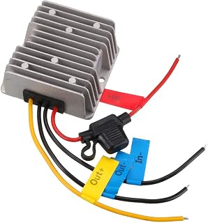 sourcing map Power Voltage Converter DC12V Up to DC19V 6A 114W Waterproof Voltage Convert Transformer