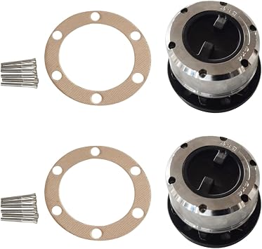 2 pcs Locking Hubs Front with 24 spline 6 bolts for Isuzu Trooper 1 and 11 and Jackaroo 1983-1986 2