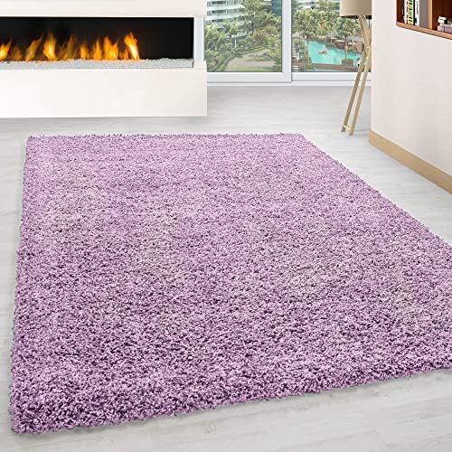 BPIL SHAGGY RUGS SOFT PLAIN Thick 5CM TWISTED PILE ANITSKID SMALL MEDIAM LARGE AREA RUGS (TERRACOTTA, 120X170CM)