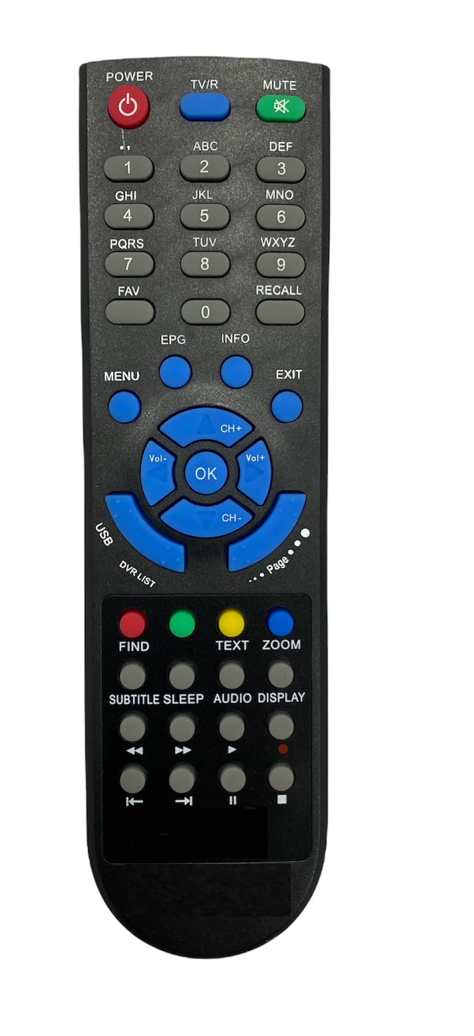 HDF DTH Remote Control Compatible for Champion MCBS 4000 DTH Set Top Box DTH | Set Top Box Remote - Please Match The Image with Your Old Remote
