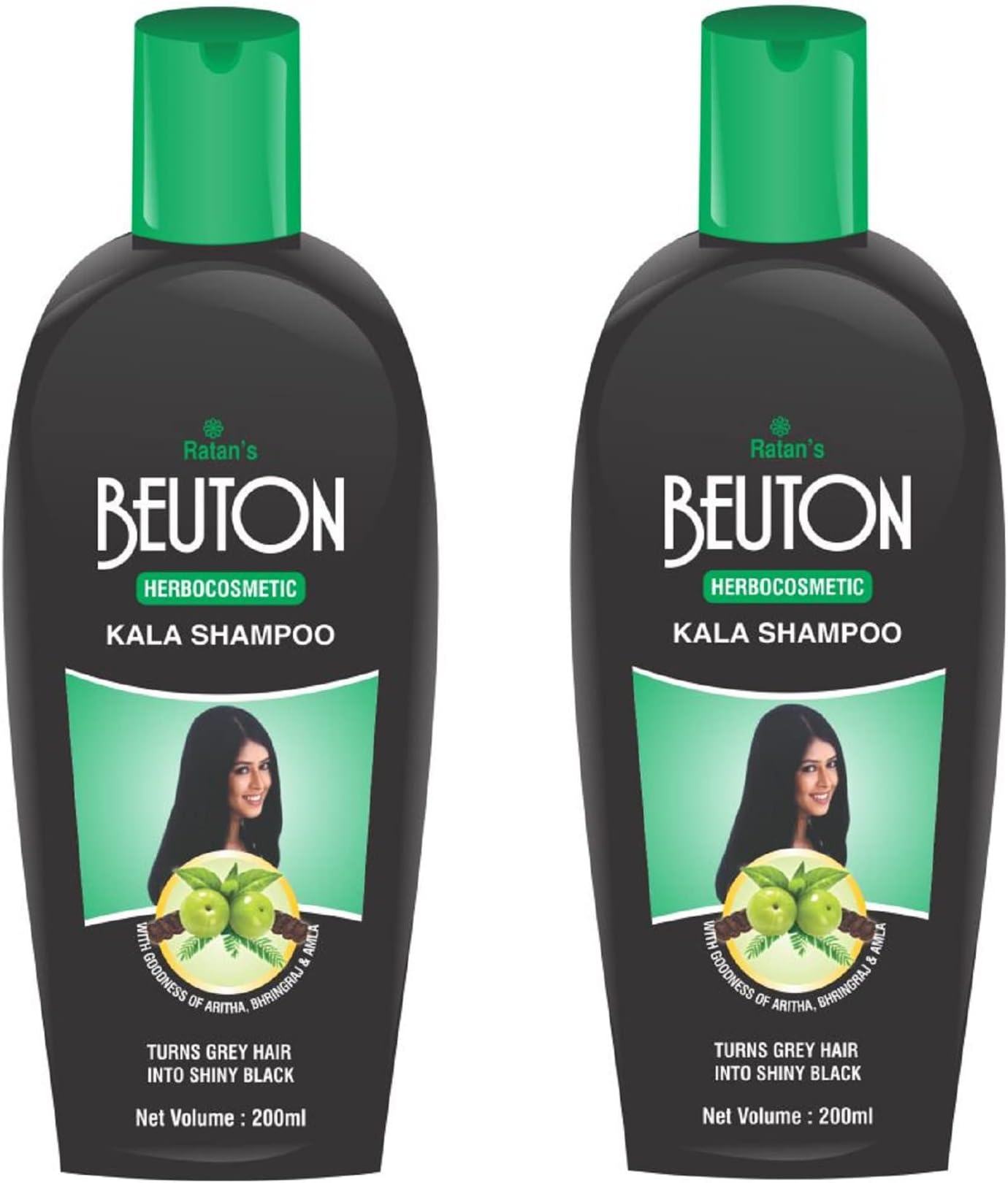 Ratan's - Beuton Herbocosmetic Kala Shampoo 200 ml each (Pack of 2)
