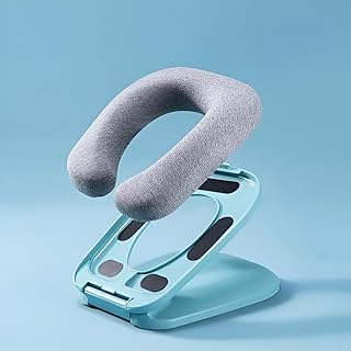 وسادة دعم ذكية، وسادة رقبة مبتكرة قابلة للطي مع غطاء مزود بمسامات للتهوية، مصممة لتحقيق الثبات الأمثل أثناء الراحة، مثالية للمسافرين الباحثين عن راحة مدمجة ومريحة