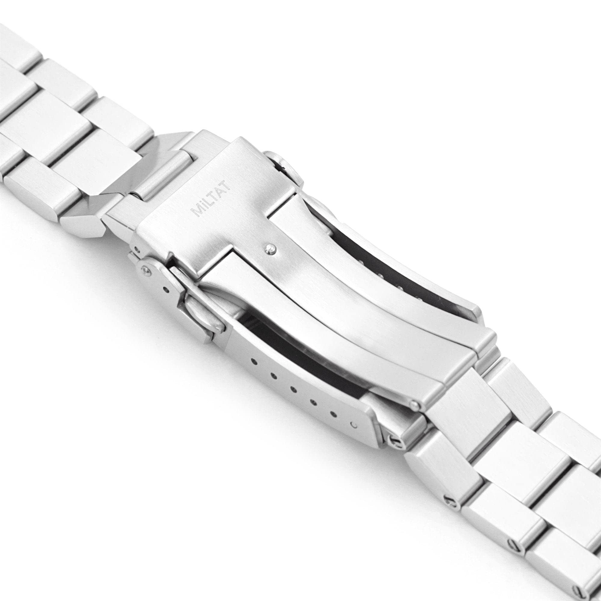 MiLTAT 22 mm Hexad III QR Bracelet de montre en métal à extrémité droite à dégagement rapide