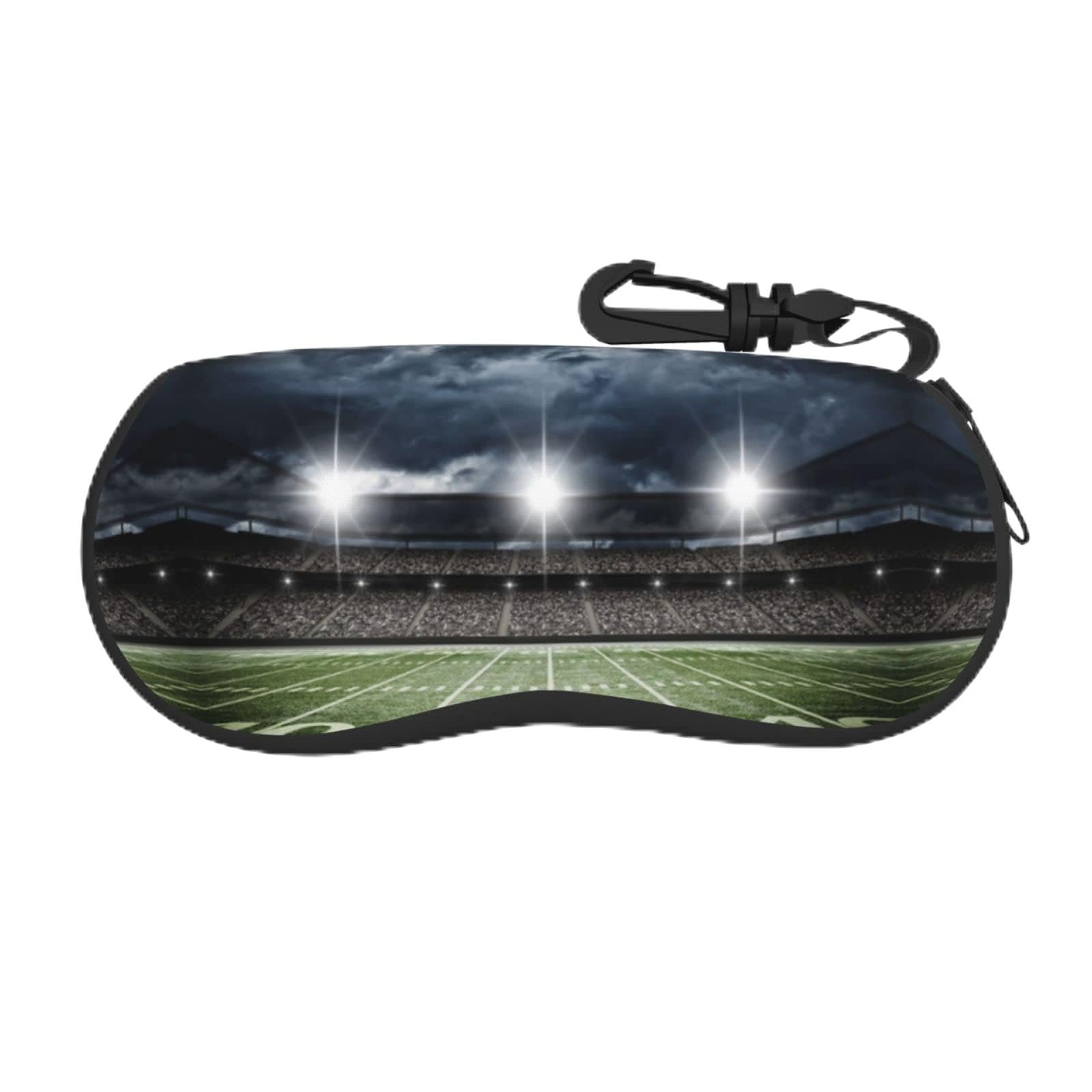 ESASAM Stadium Football Satdium Field Light Night Print Unique Full-Frame Printed Glasses Case â€“ Lightweight & Flexible Chloroprene Rubber Case