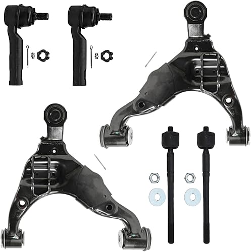 Miniatura 79 de Detroit Axle - Kit de brazos de control delanteros de 6 piezas para Toyota Corolla 2014-2019, 2 brazos de control inferiores con rótulas, 2 varillas