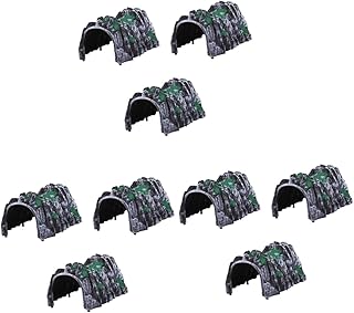 Toyvian 9 Peças Modelo De Cena De Caverna Simulada De Plástico Trem Ferroviário Estatuetas De Túnel Brinquedos Tubo De Brinquedo Brinquedo De Caverna Simulação Caverna Mater Brinquedos De