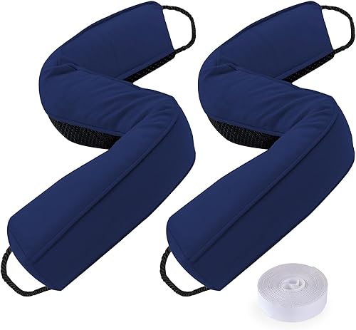 Sunolga Paquete de 2 topes de puerta con peso de 36 pulgadas, 2.2 libras, relleno de cuentas de vidrio y algodón, extraíble, lavable a máquina, a