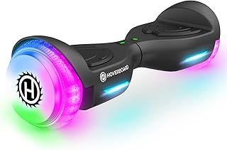 Trinity Hoverboard with Music Speaker, 6.5" LED Wheels Lights Self Balancing Scooter, Max 7km Range & 10km/h Powered by Dual 200W Motor, UL2272 Certified, Hover Board Gift for Kids and Adults