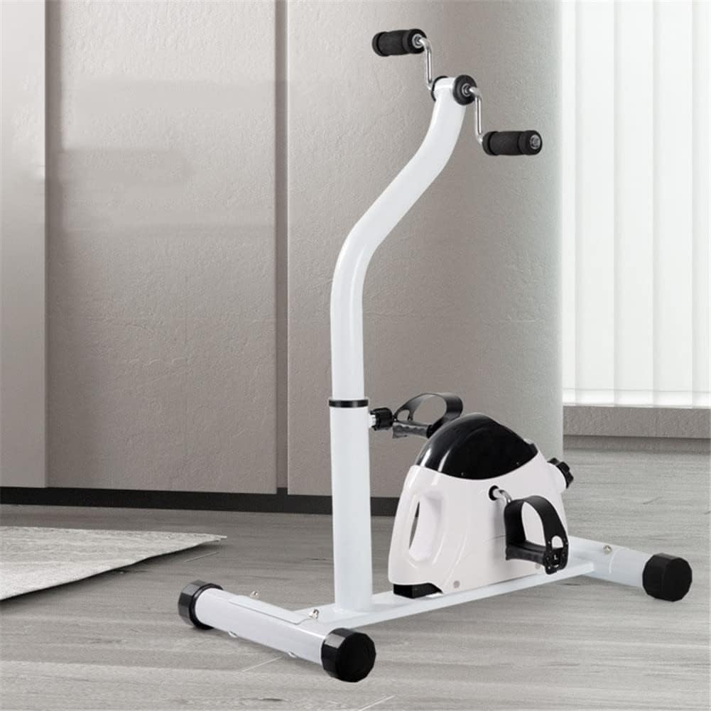 Urządzenie do ćwiczeń na pedałach z ochraniaczami na nogi Stacjonarne pod biurkiem Mini rower treningowy z wyświetlaczem LCD, urządzenie do ćwiczeń z pedałami dla seniorów, ćwiczenia ramion/nóg