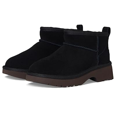 UGG Kids Classic Ultra Mini New Heights (Little Kid/Big Kid) Girls Shoes Black