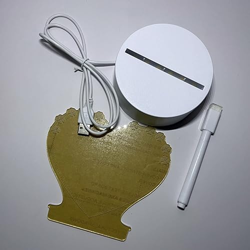 Miniatura 4 de Tablero de notas creativo, luz nocturna LED, tablero de mensajes regrabable con bolígrafo, luz cálida y suave, lámpara de noche USB, decoración de